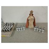 13 inch chalkware Infant of Prague statue,