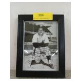 6x8 framed picture of Mickey Mantle, signed?