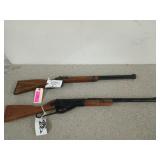 Two BB guns, one is a Daisy model 95b 4.5 mm