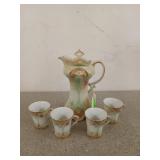 Beautiful 10-in teapot/ chocolate pot, with lid,