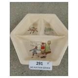 "Dickory dickory dock" baby bowl, has some