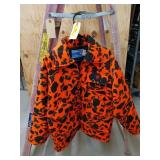 Chiller killer orange camo hunting jacket, size