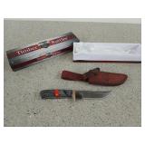 Three and a half inch timber rattler knife with