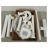 Assorted PVC parts, as if for a sink, 1.5"