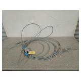 30 ft? Of 1/4 inch steel cabling with two loops