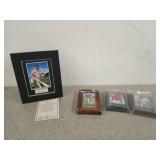 Stan Musial autographed picture 10x8 in, and three