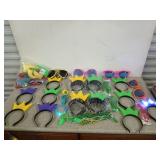 Box filled with Mardi Gras party dress up