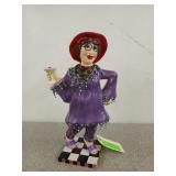 13 inch Red hat lady statue, "fun seekers night
