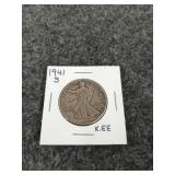 1941-S Walking Liberty half dollar