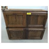 Pair of wooden cabinets with two drawers,