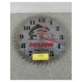 Skil Saw shop clock, 10 in, needs new battery