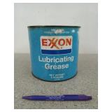 Exxon lubricating Grease in a can, about half