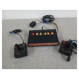 Atari Flashback 2 console with two joysticks,