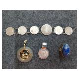 Handmade bracelet from chile , assorted charms