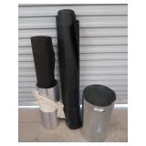 Two rolls of 18 in metal flashing, 60+ feet,