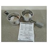 Set of two Halo recessed downlight for use in