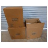 Three boxes of air conditioning filters, one is