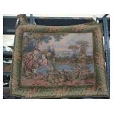 Tapestry wall hanging, 41x33 in