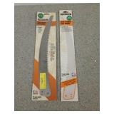 Two fiskars tree pruner saw blades, both new in