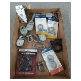 Flat of anchor shackles, d-ring shackles, 3/8 in
