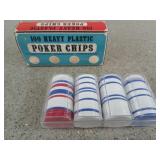 97 heavy plastic poker chips