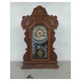 Beautiful wooden Ansonia gingerbread mantle