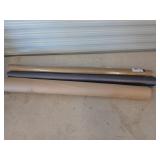 A new gold banquet table roll, a silver vinyl