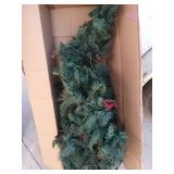 12 ft Christmas garland, pre lit with