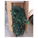 12 ft Christmas garland with multicolored