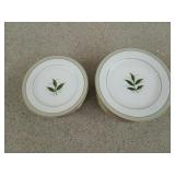 Noritake China "Green Bay" salad and dessert
