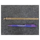 7 in, 14 karat gold bracelet, Milor, Italy, 10.9 g