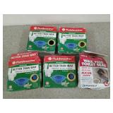 Assorted universal toilet seals, wax-free, not