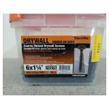 20 lb plus? Of coarse thread drywall screws,