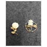Karen lynne 12 kt gold filled brooches