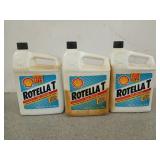 About 2.5 gallons of Shell Rotella T