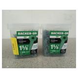 Two full or nearly full containers of 1 and 5/8