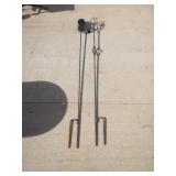 2 , 72 " tiki torch holders metal