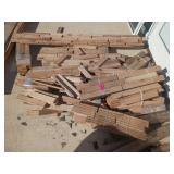 Fairly large stack of hardwood flooring