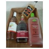 Four bottles of assorted cleaner