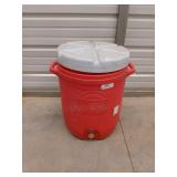 10 gallon, coral colored water cooler