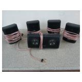 Five piece epic sound speaker set, untested