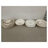 Assorted plates, bowls, etc., some have grapes,