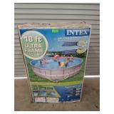 New in box Intex 18 ft ultra frame above ground