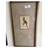 Parrot under glass pictures 24x13 '