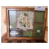 Wood/glass memory shadow box 8 x12