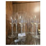 (6)  8.5' Crystal wine goblets yes