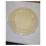 (7) 11' Yellow glass depression plates .