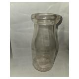 Glass pint Guernsey dairy cream bottle