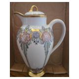 10' Porcelain pitcher 'gda france' *