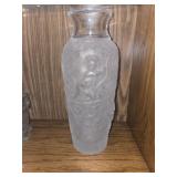 12' MEDICI Italian Cristalleri Vase with Frosted